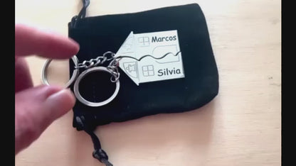 Personalized Casa Partida Keychain