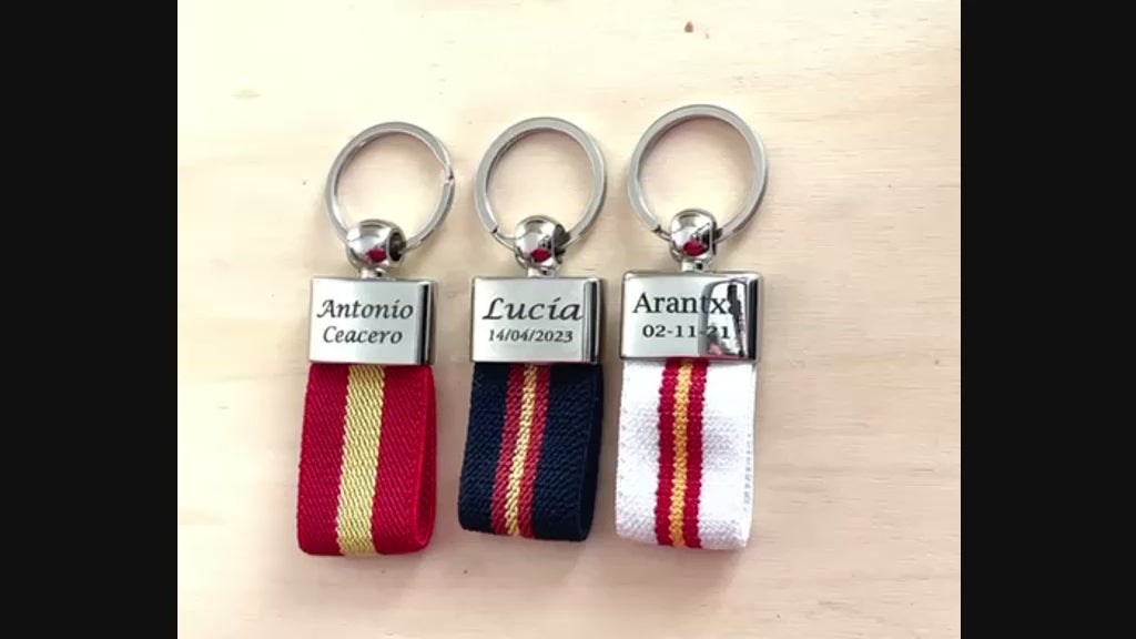 Llavero Bandera de España Personalizado