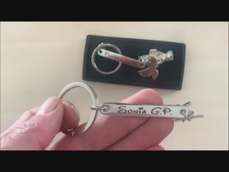 Llaveros Personalizados para Comunión con Abalorios Religiosos