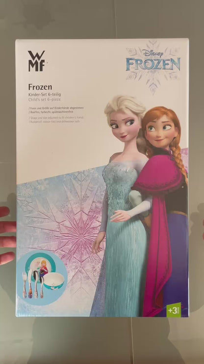 Juego de Cubiertos y Vajilla Personalizados para Bebés | Frozen | 6 Piezas