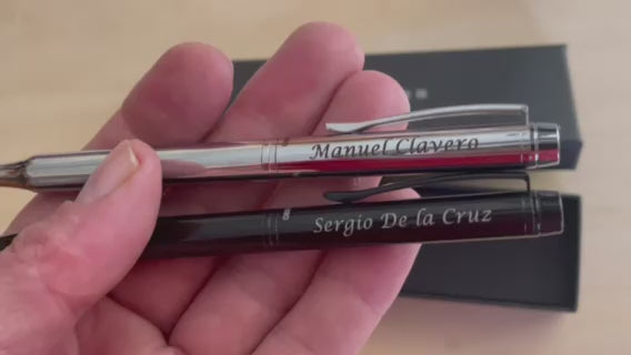Bolígrafo Antonio Miro Personalizado – Acero o Negro Brillo