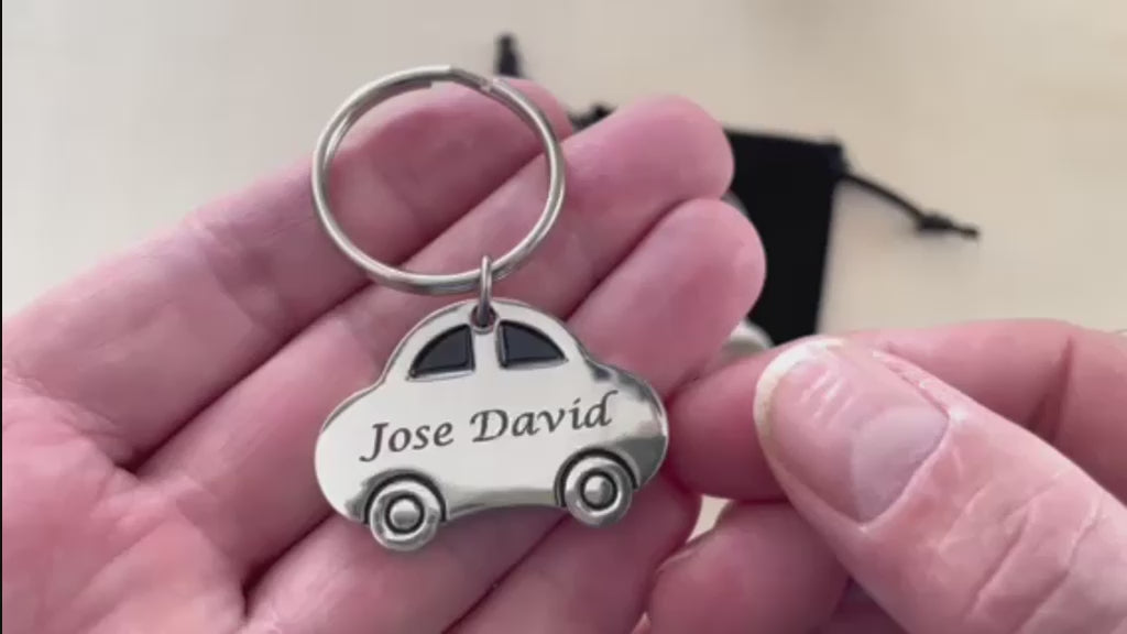 Llavero Coche Personalizado | Metal Cromado