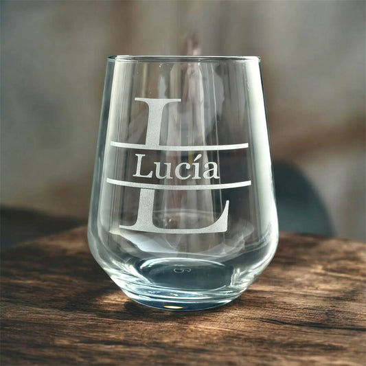 Vaso personalizado con nombre modelo Esenzia